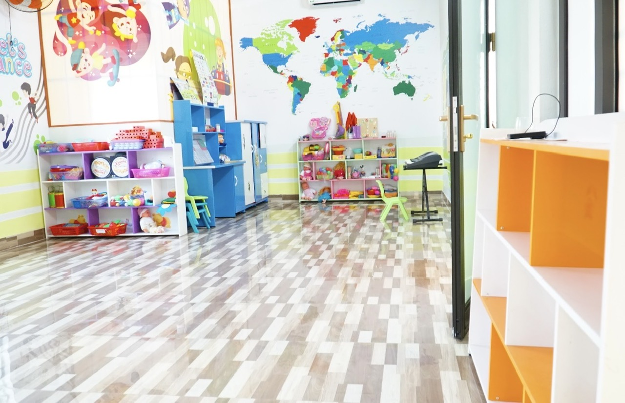 Mầm non Vietstar được trang bị cơ sở vật chất hiện đại.