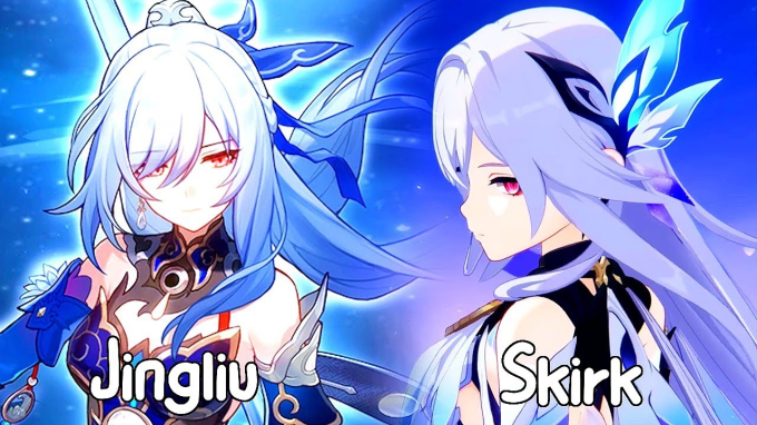  Skirk và Jingliu có vẻ ngoài giống nhau đến bất ngờ.  