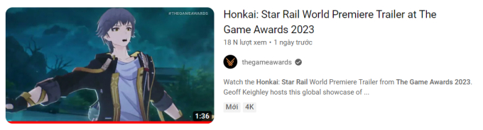 Honkai: Star Rail đã có một trailer giới thiệu đầy ấn tượng tại TGA.