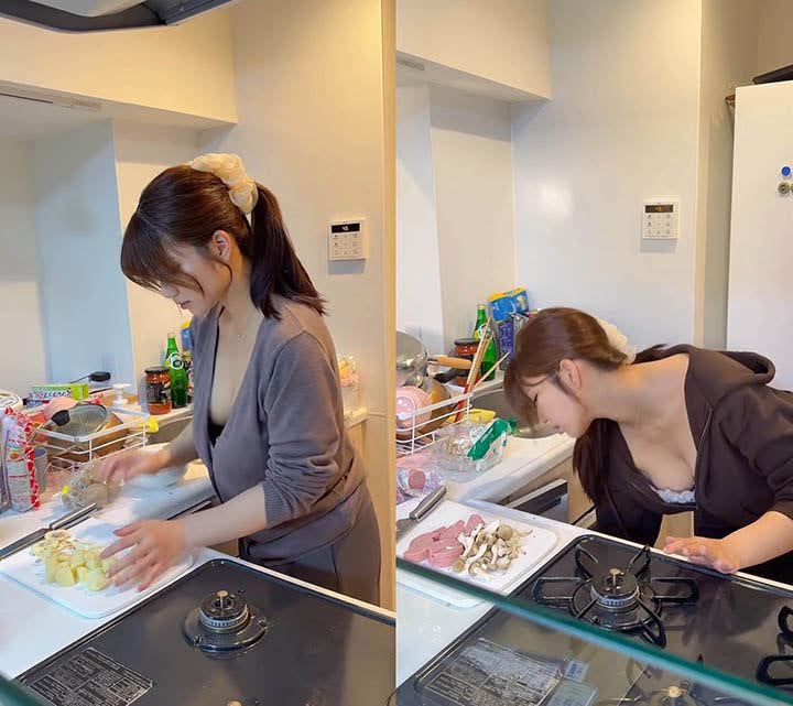 Làm clip nấu ăn, hot girl khiến cả trăm ngàn fan “xem không rời mắt”