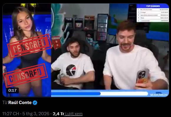 Hot girl gây bất ngờ khi donate hơn 1 triệu USD cho quỹ từ thiện của MrBeast