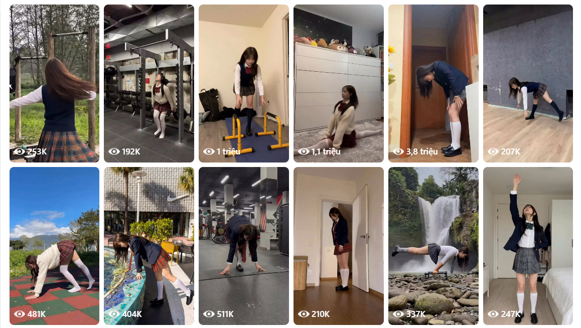 Sử dụng AI tạo video nữ sinh tập gym, kênh Facebook liên tục hút triệu view, cứ đăng clip là viral nhanh chóng?