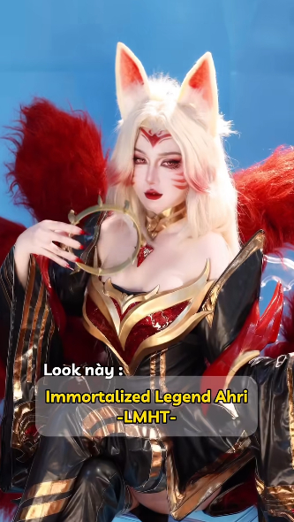 Cận cảnh màn biến hình hoàn hảo thành Ahri Huyền Thoại Trỗi Dậy của nữ coser xinh đẹp