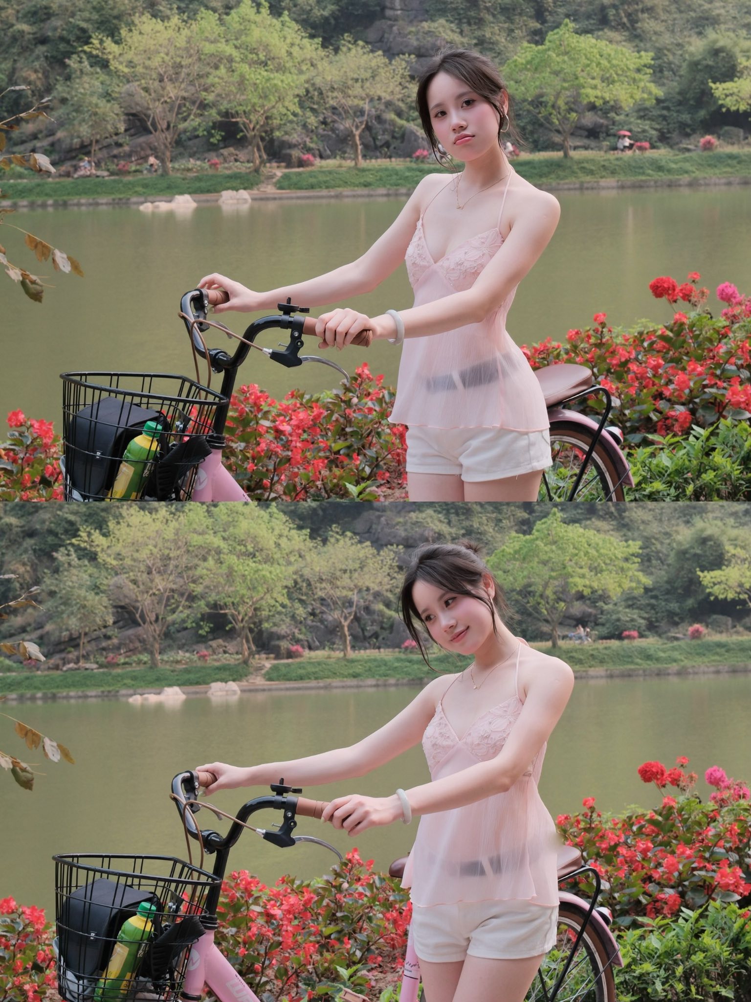 Dạo chơi ở Tuyệt Tình Cốc, bộ ảnh của hot girl bất ngờ viral chóng mặt