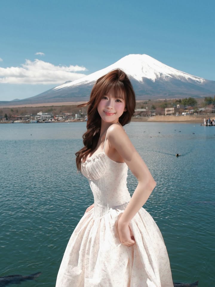 Chụp ảnh với thiên nga, hot girl như bước ra từ chuyện cổ tích