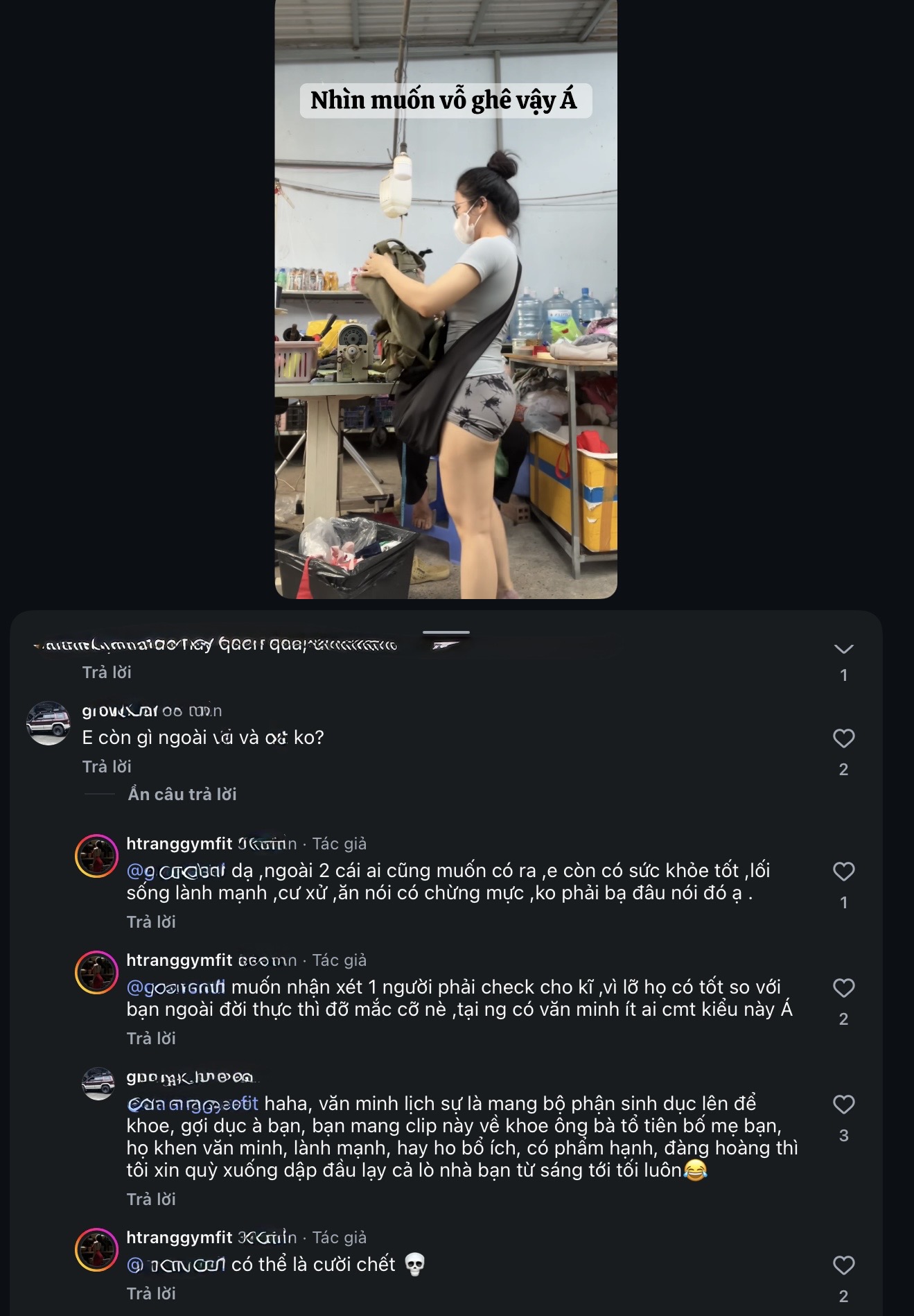 Bị mỉa mai khiếm nhã về vóc dáng, nữ PT gym có màn phản pháo chất lừ