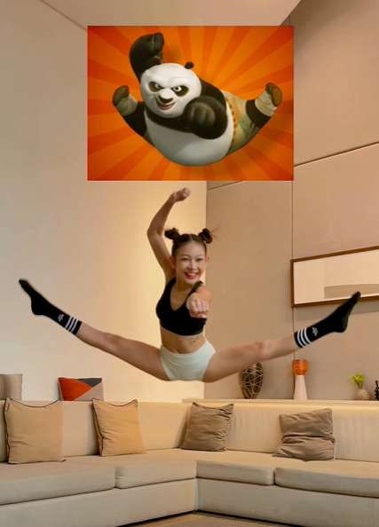 Gấu Po trong Kung Fu Panda cũng phải 