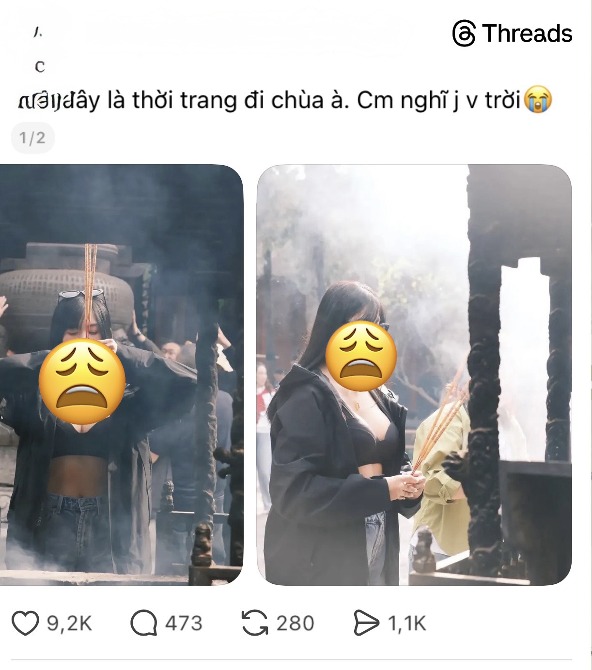 Đằng sau bức ảnh đi lễ chùa gây 