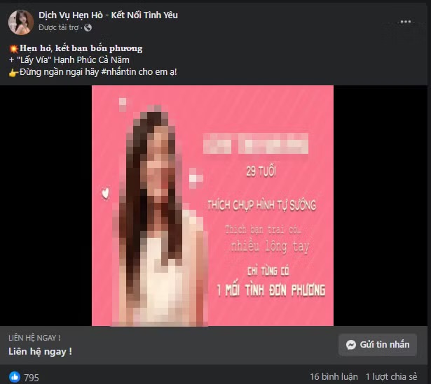 Hot girl hóa bà mai gắn link nhóm kín, kết nối hẹn hò hay bẫy lừa đảo tinh vi?