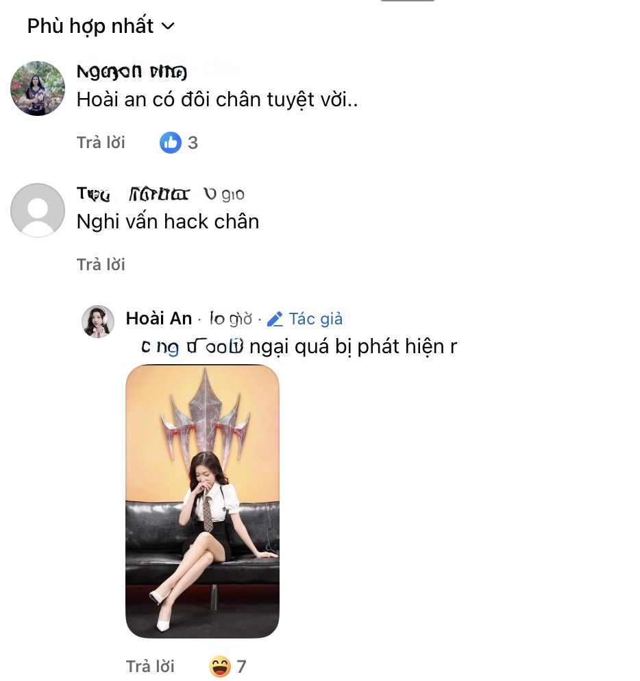 MC Hoài An khoe khéo đôi chân cực phẩm, thẳng tắp đến nỗi dân tình nghi vấn 