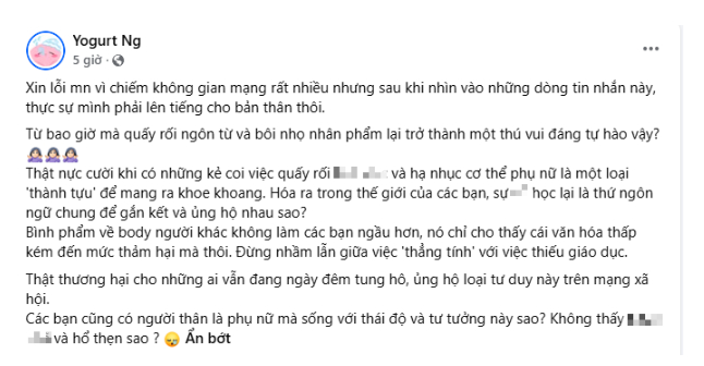 Liên tục bị quấy rối bằng những ngôn từ khiếm nhã, đây có thể là nữ streamer 