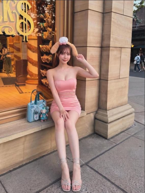 Ăn mặc hở quá đà rồi tạo dáng chụp ảnh tại Disneyland, hot girl xinh đẹp nhận vô số gạch đá