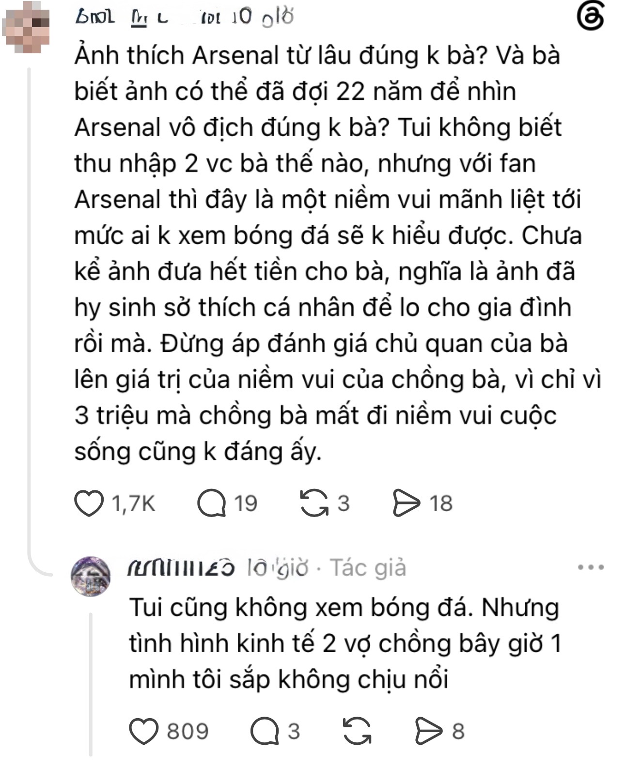 Chồng thất nghiệp vẫn