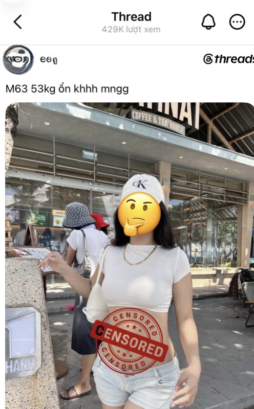 Diện đồ ngắn đi cà phê rồi lên mạng hỏi ý kiến, cô gái nhận rổ 
