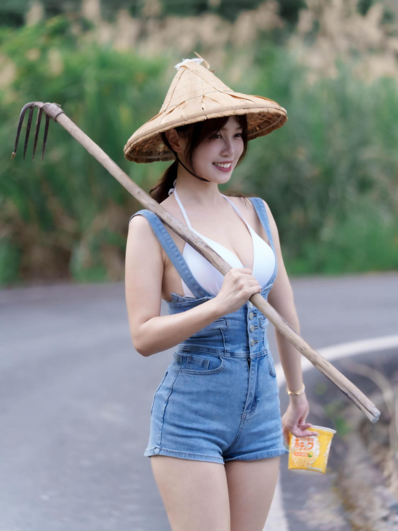 Mặc trang phục gợi cảm xuống đồng làm ruộng, hot girl mạng nhận chỉ trích nặng nề, vẫn được CĐM quan tâm đặc biệt