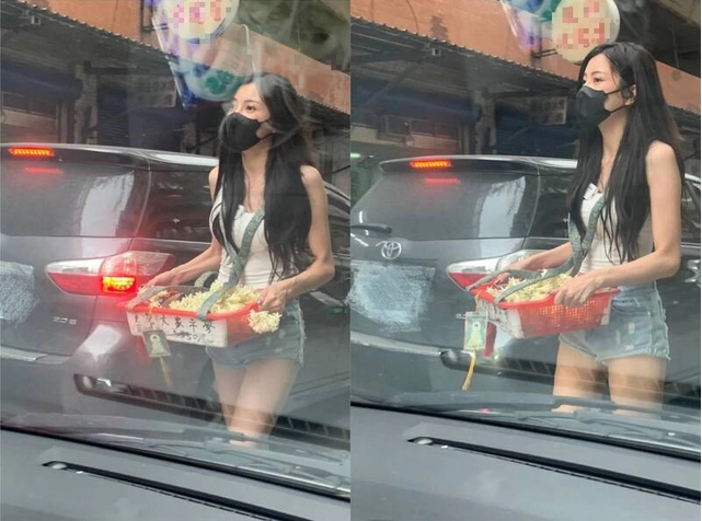Mặc quần short bán hoa dạo, cô nàng đeo khẩu trang vẫn xinh như hot girl, dân mạng đổ xô tìm info rồi ngã ngửa trước nhan sắc