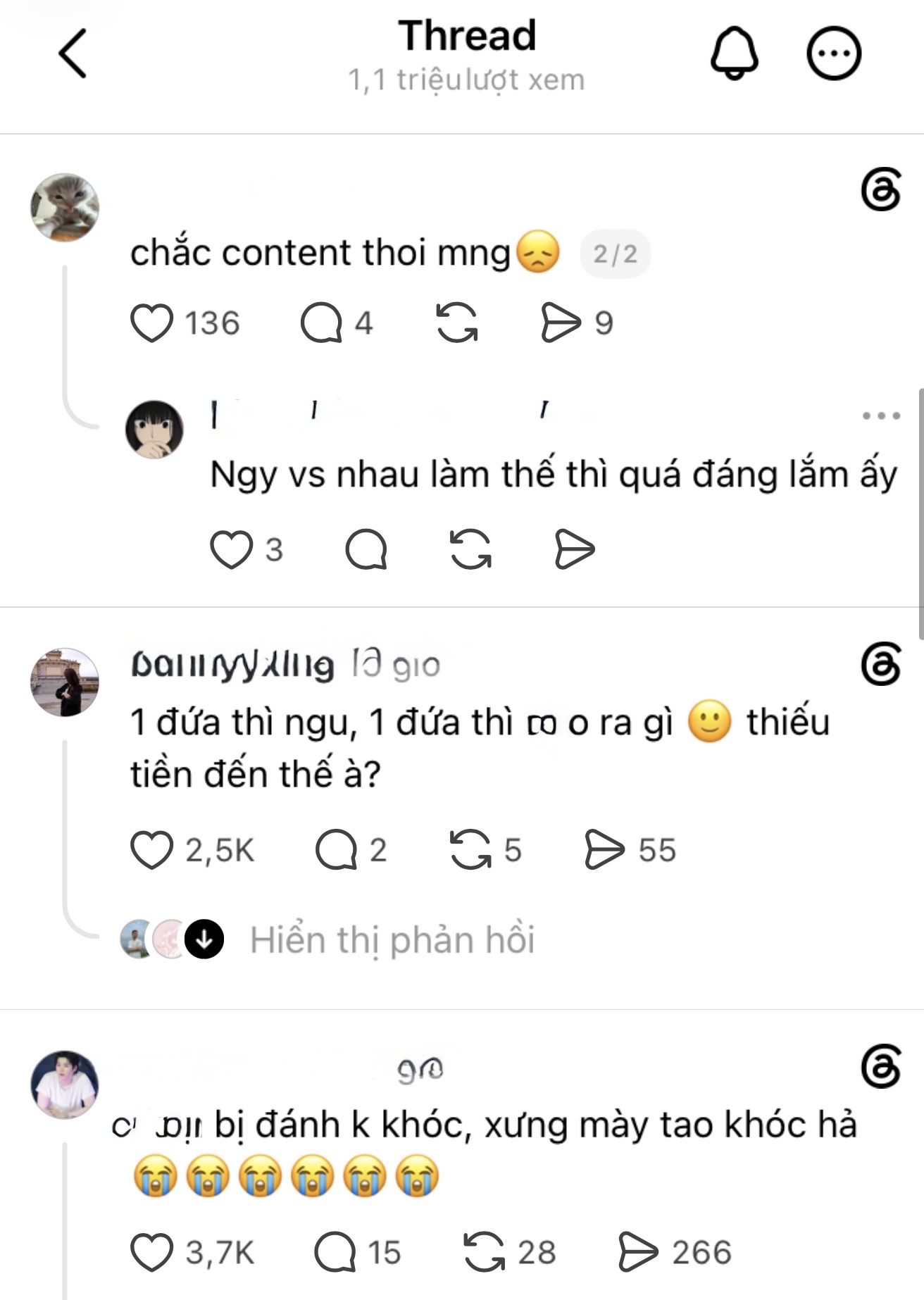 Bạo lực thành công cụ câu view, cặp đôi bất chấp livestream cảnh