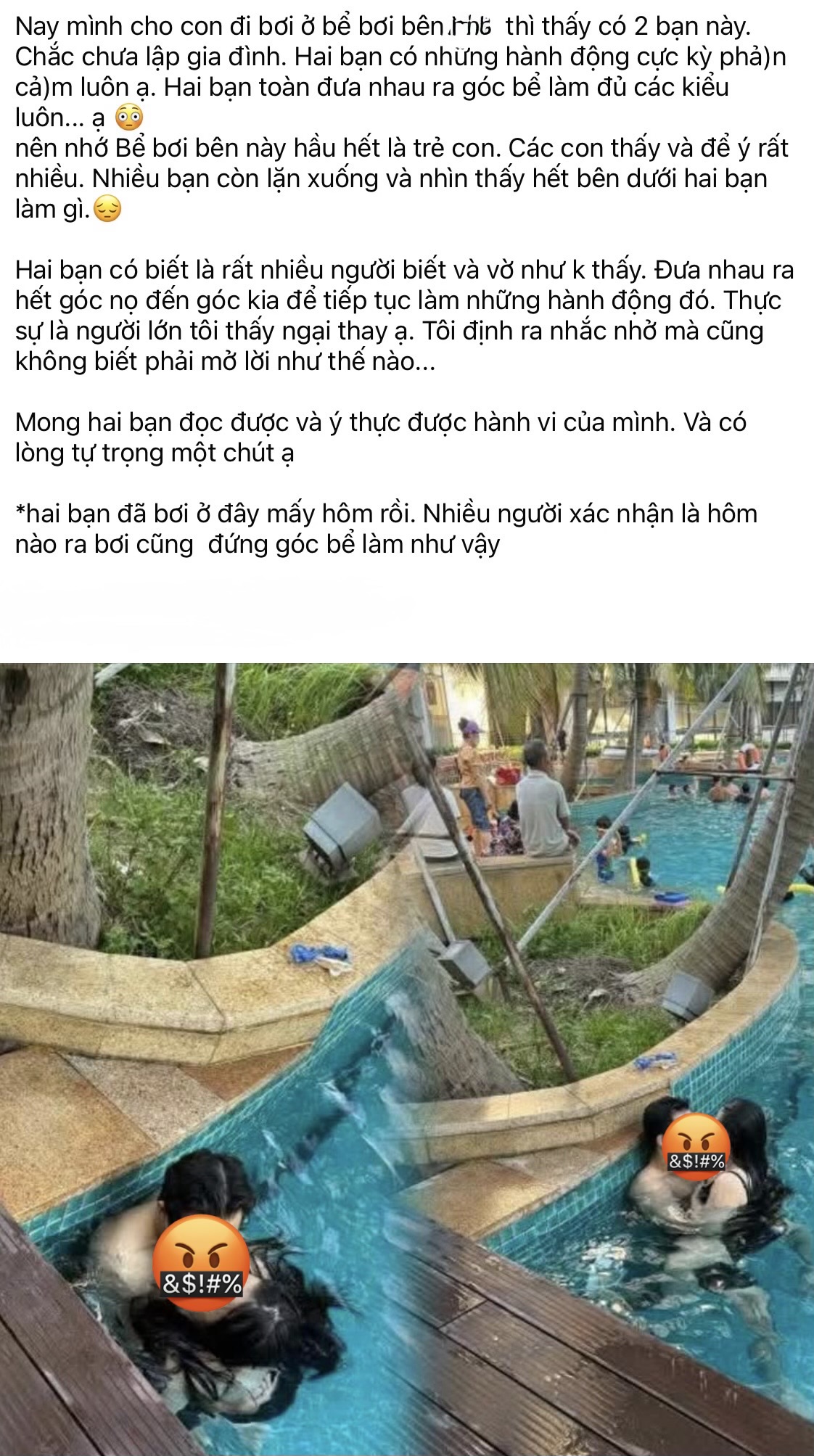 Ý thức để đâu? Phẫn nộ cặp đôi thản nhiên 