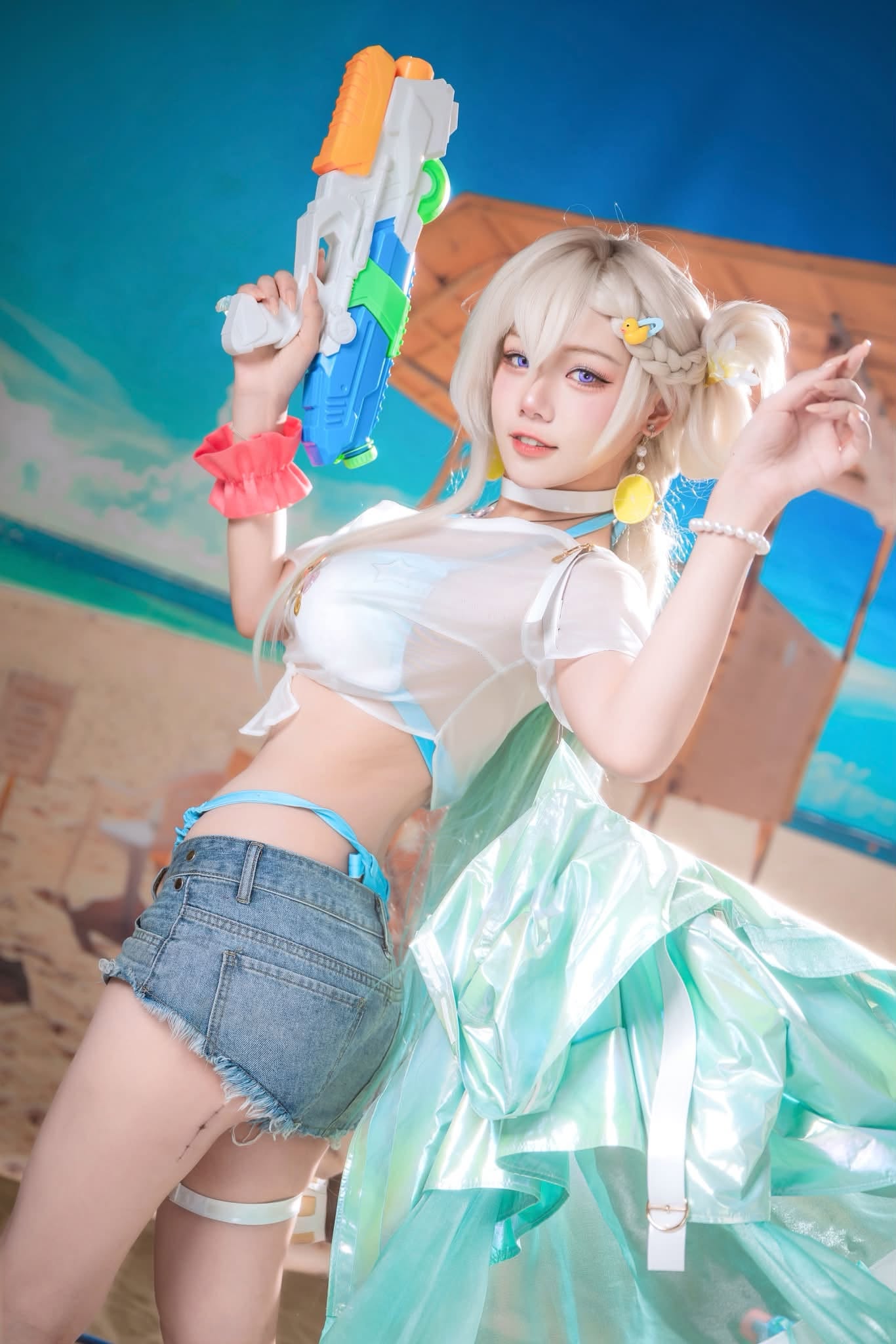 Màn cosplay mang đậm không khí mùa hè, khiến cộng đồng game thủ gật gù thích thú