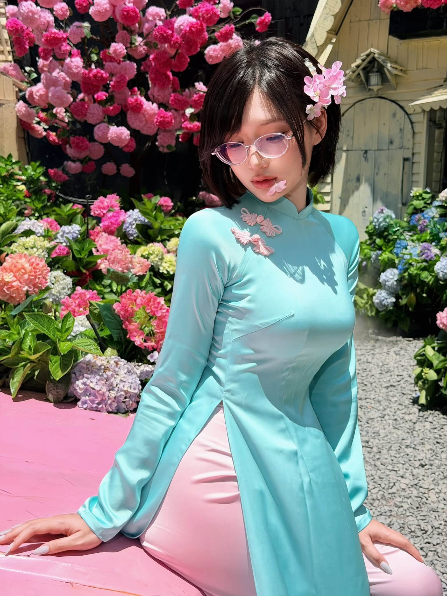 Diện áo dài trong bộ ảnh mới, nữ coser ngoại quốc