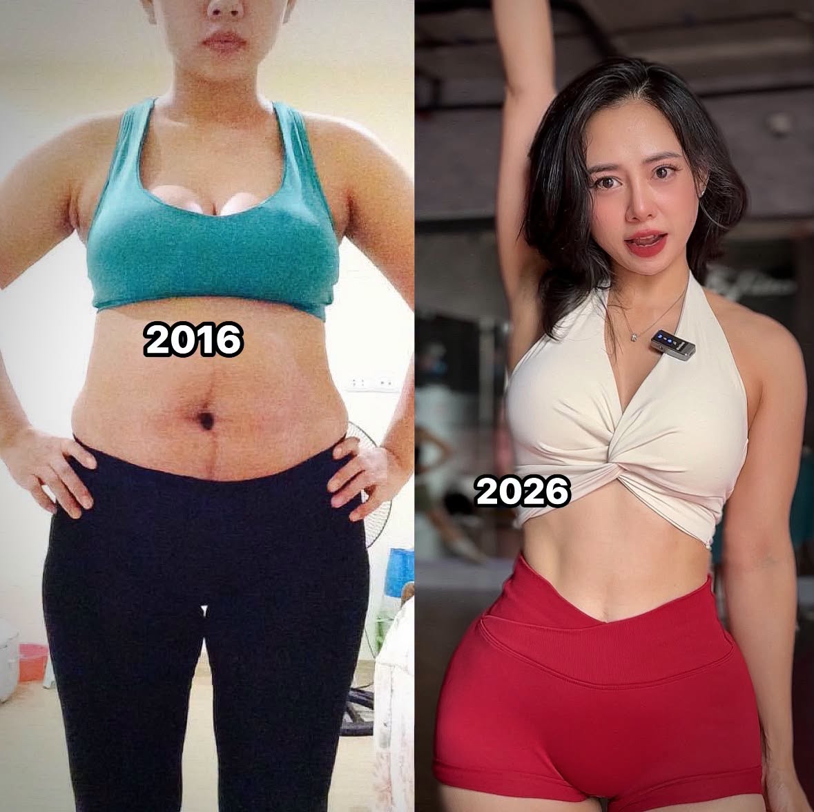 Thành quả 9 năm tập gym của hot girl khiến CĐM không khỏi ngỡ ngàng