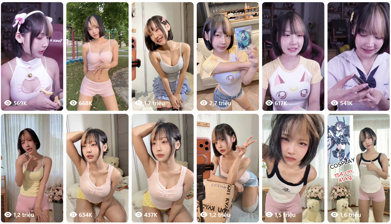 Cô gái ngồi bóc thẻ bài cuốn hút từng giây, sức hút từ mỹ nhân 2,2 triệu người theo dõi 