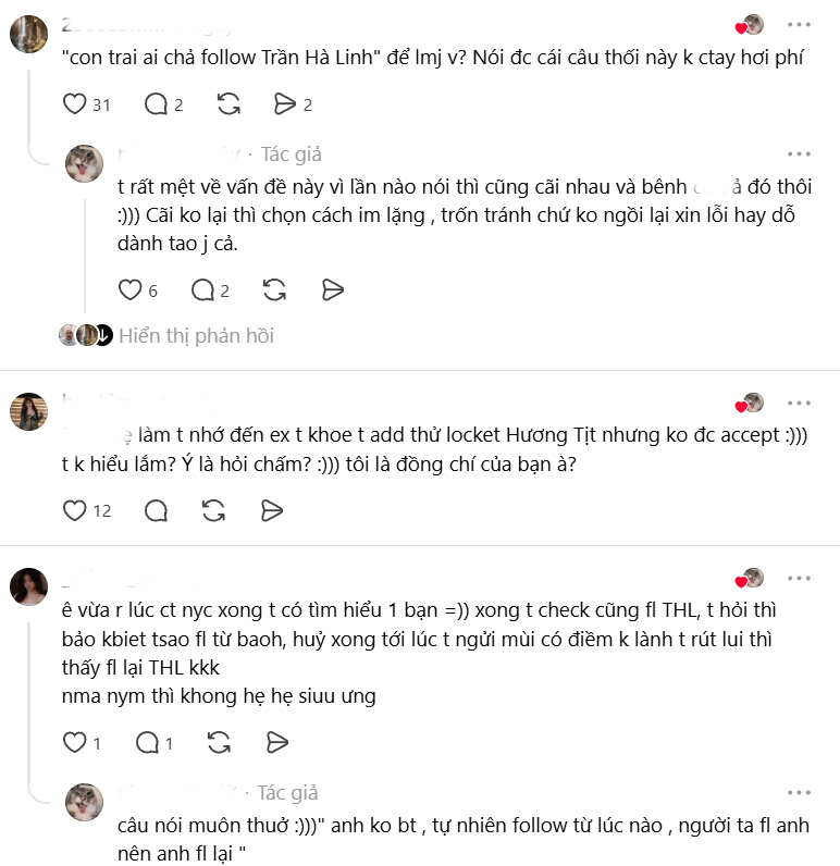 Tranh cãi chuyện bạn trai follow Trần Hà Linh: 