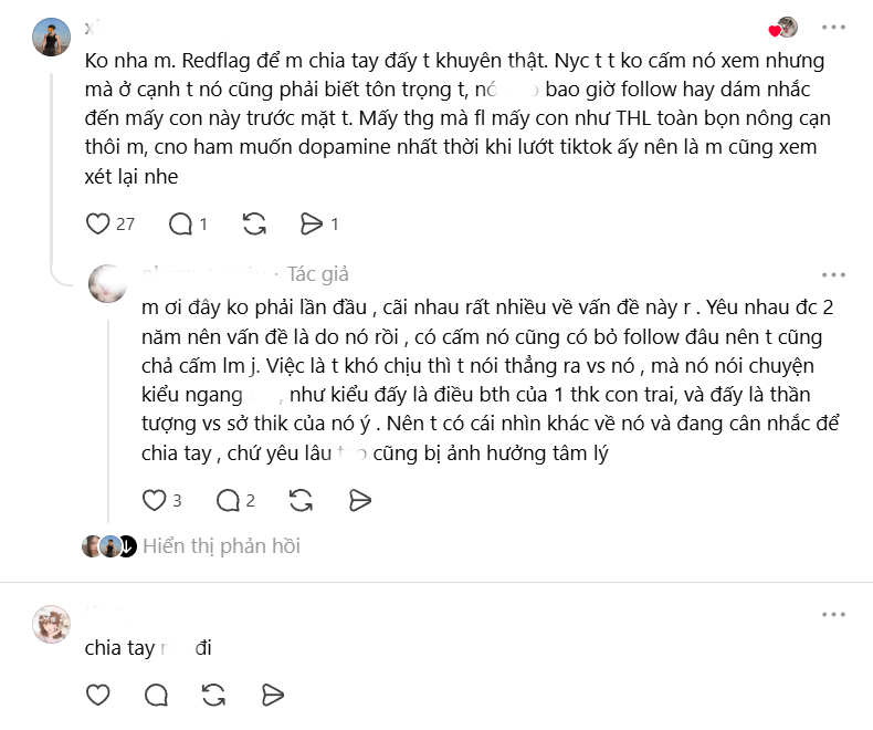 Tranh cãi chuyện bạn trai follow Trần Hà Linh: 