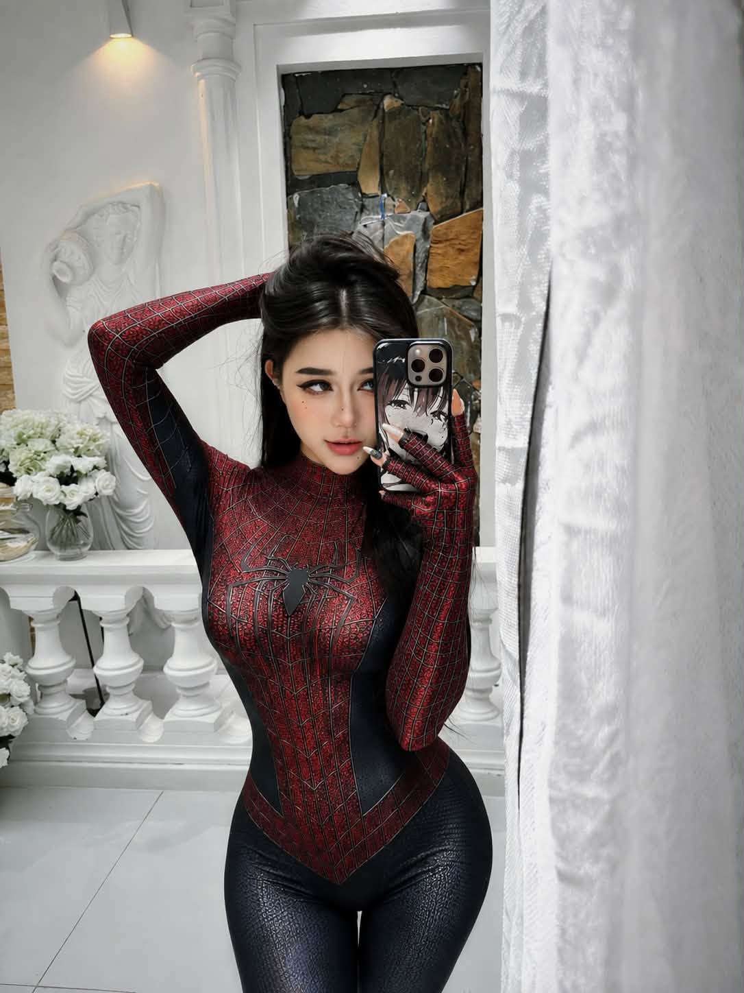Nhờ chọn giúp phiên bản người Nhện phù hợp, hot girl này vô tình