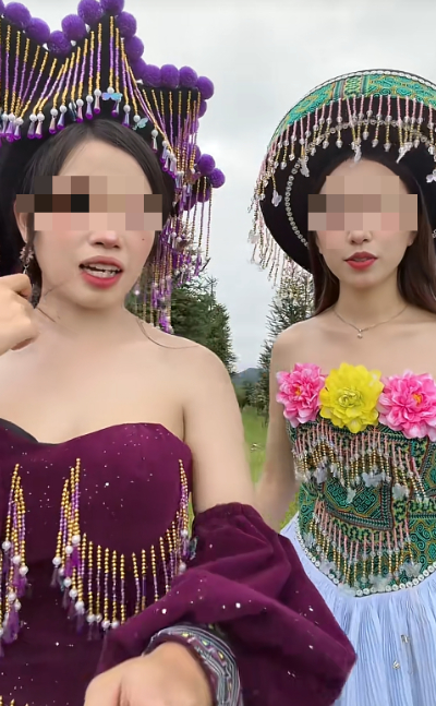 Ăn mặc phản cảm quay video, 2 cô nàng