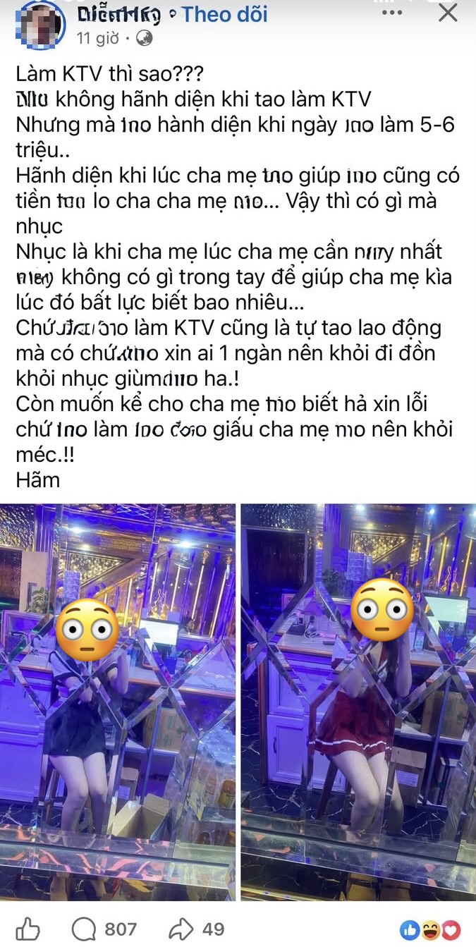 Cô gái đăng đàn tâm sự gây sốc, bào chữa cho công việc mang nhiều tai tiếng nhạy cảm
