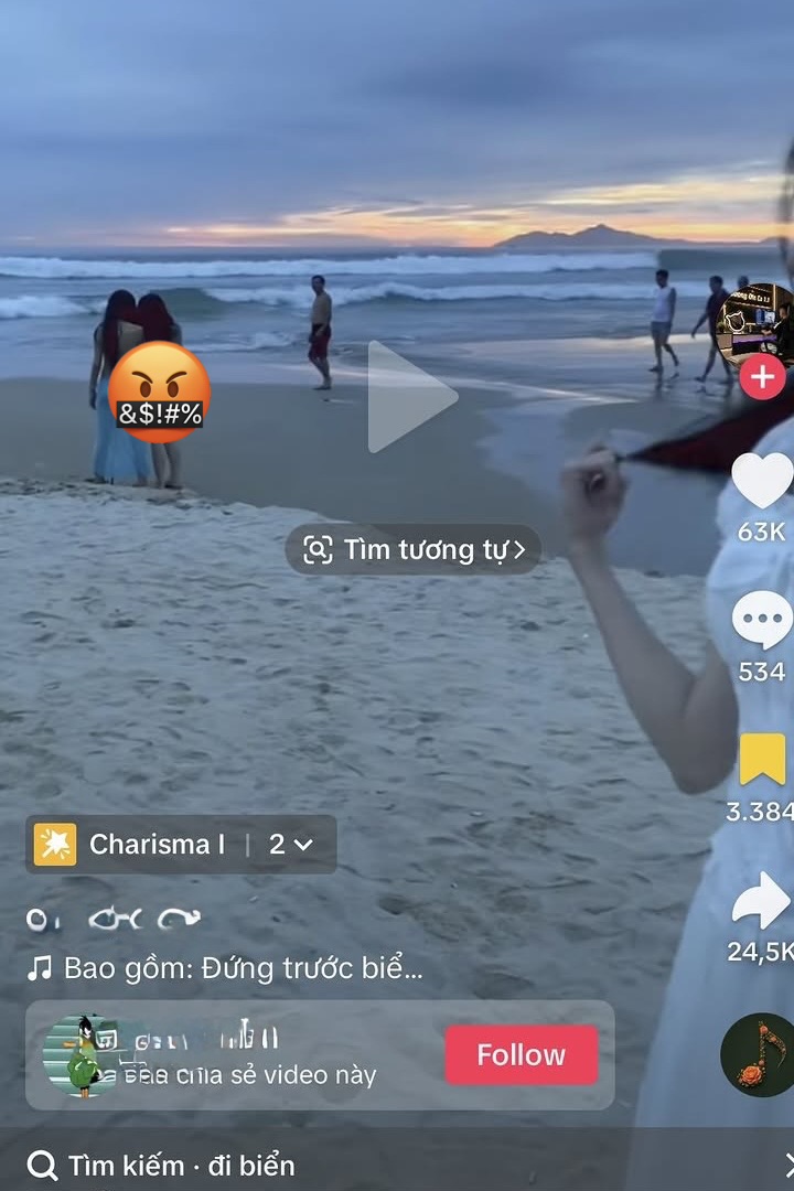 Đi biển, cô gái ngỡ ngàng khi bị quay lén rồi trở thành chủ đề bàn tán khiếm nhã