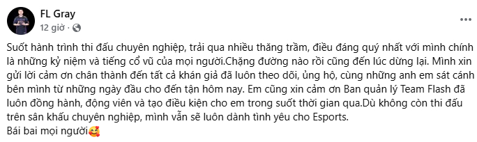 Thêm một tuyển thủ gạo cội của Liên Quân Mobile giải nghệ: Dừng cuộc chơi ở phong độ đỉnh cao,