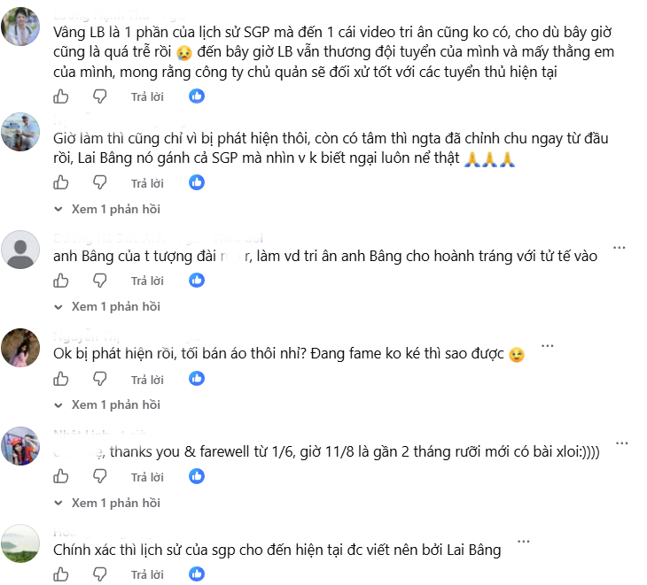 Fanpage chính thức của Saigon Phantom lên tiếng xin lỗi