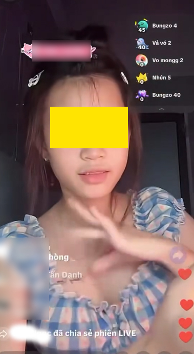Biến tướng chiêu trò game tương tác khều donate, nữ TikToker tác động vòng 1 phản cảm gây bức xúc