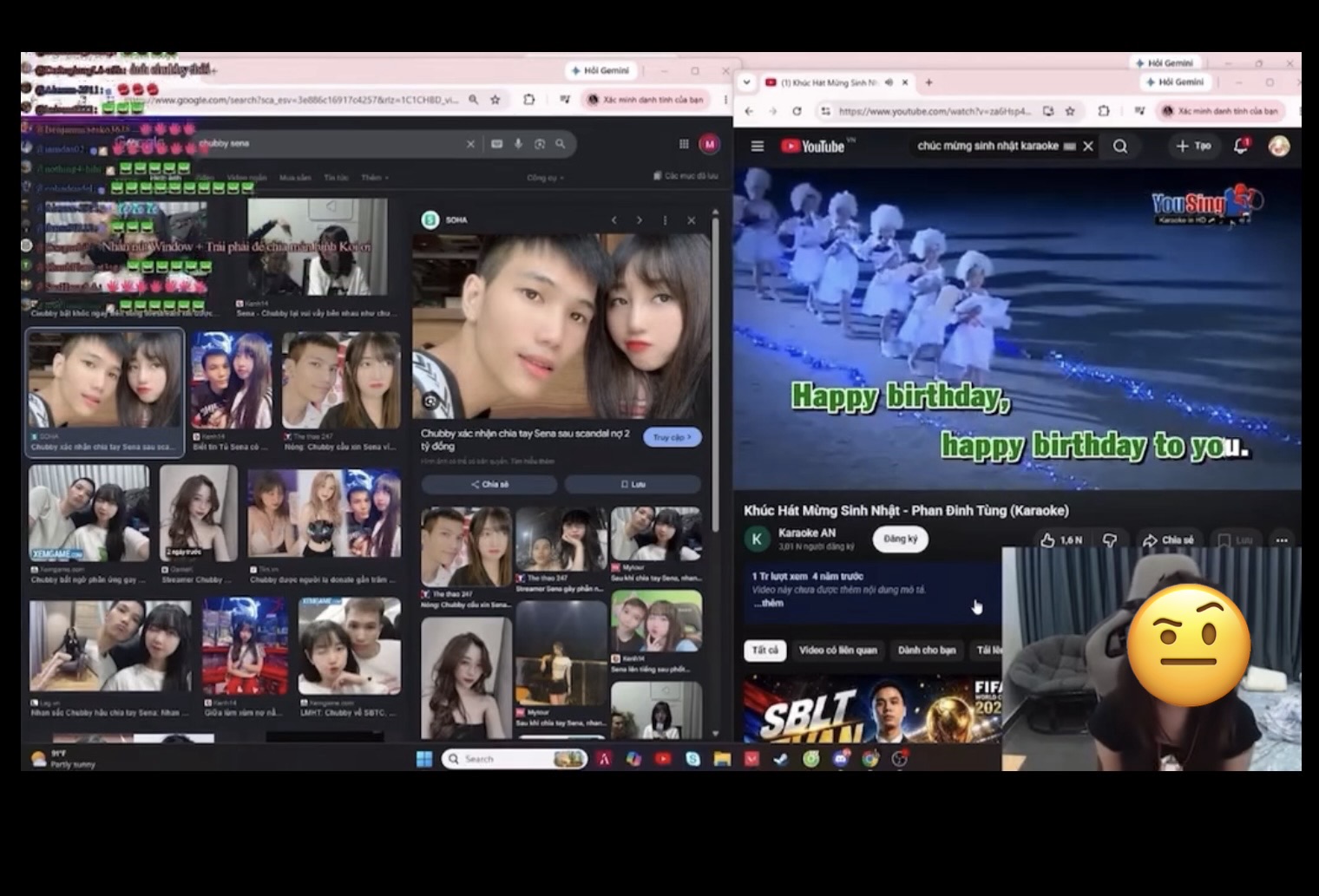 Streamer Chubby khoe hình hóa nàng thơ, “người chị em” có hành động khó hiểu, trêu đùa hay thiếu tinh tế?