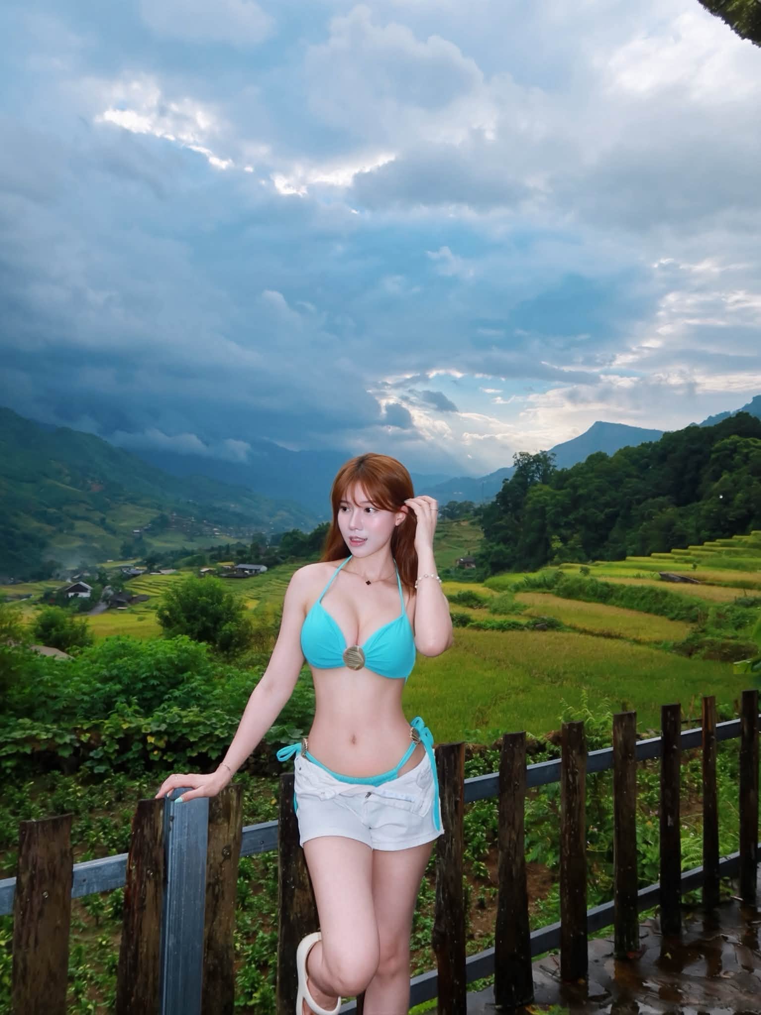 Đi bơi ngay giữa lòng Sapa, hot girl khiến CĐM thích thú trước trải nghiệm mới lạ