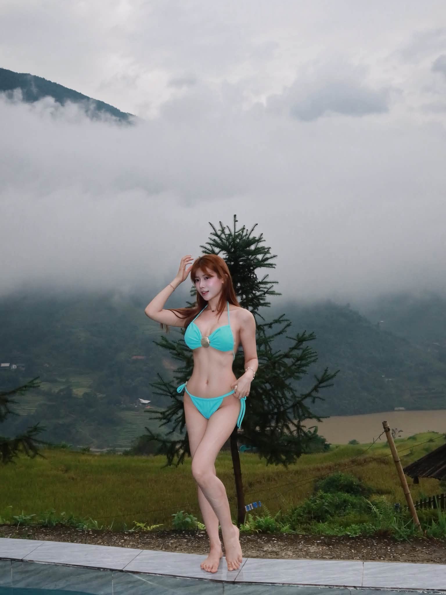 Đi bơi ngay giữa lòng Sapa, hot girl khiến CĐM thích thú trước trải nghiệm mới lạ