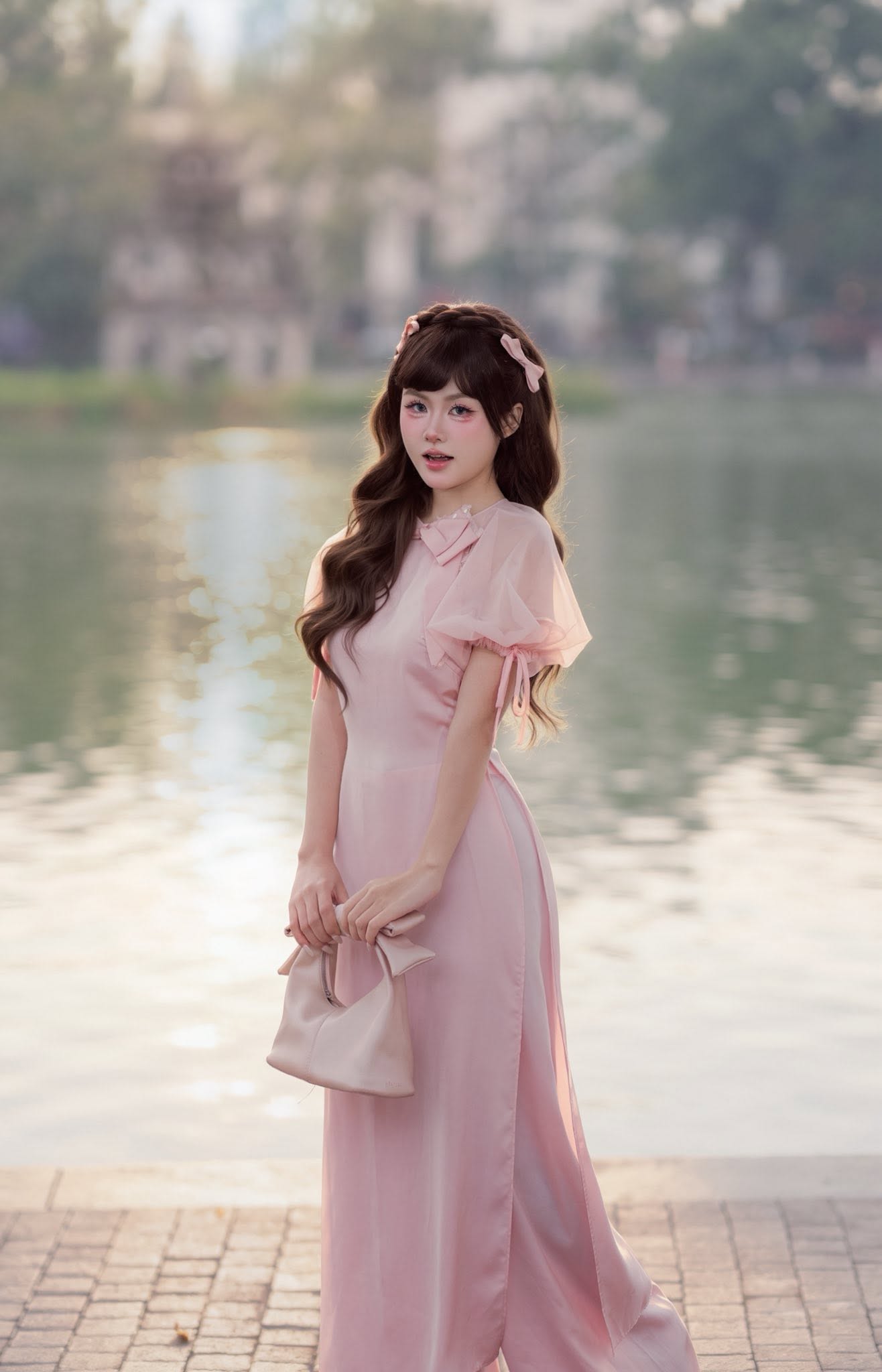 Gia nhập đường đua áo dài 2/9, hot girl khiến CĐM khen ngợi hết lời với bộ ảnh mới