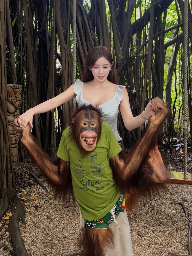Dạo chơi sở thú, hot girl Thiên Di khoe bộ ảnh vui nhộn, khiến CĐM bàn tán xôn xao