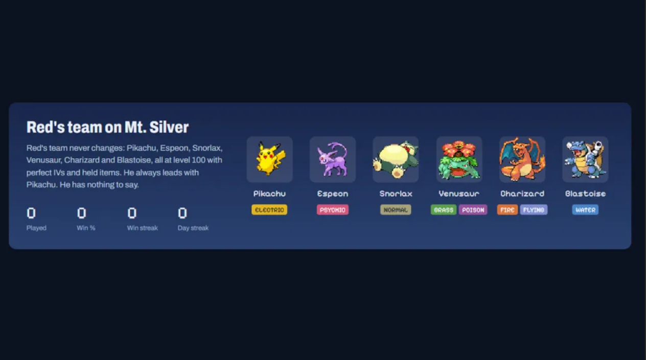 Thêm một tựa game Pokémon miễn phí nữa do người dùng tạo ra, chiến đấu với nhân vật huyền thoại, mỗi ngày lại một biến thể