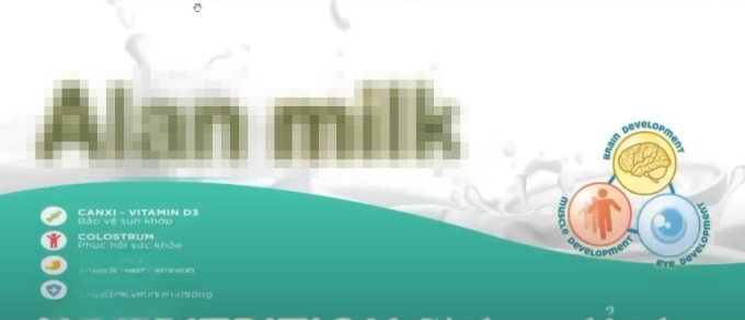 Một sản phẩm sữa cỏ được sản xuất từ cơ sở sản xuất sữa 
