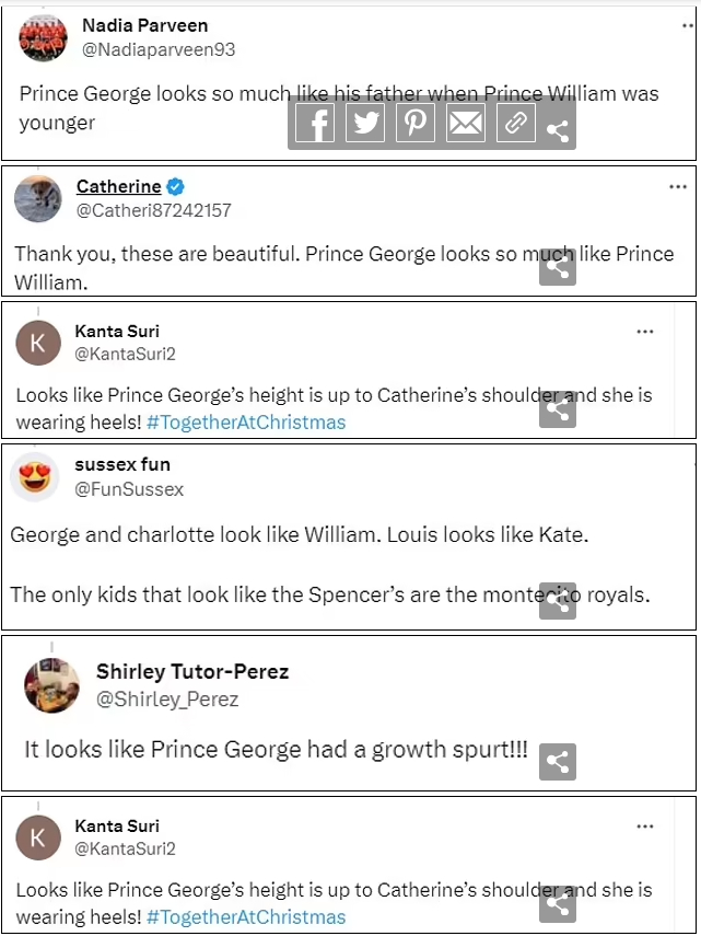 Người hâm mộ hoàng gia nhận xét George ngày càng giống cha.