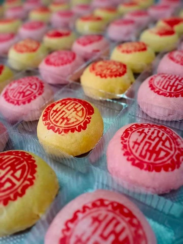Bánh hỷ - loại bánh truyền thống trong đám cưới của người Hoa.