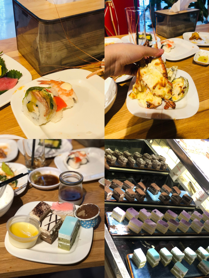 Một vài hình ảnh về những món ăn mà H.T. và bạn trai ăn tại nhà hàng (Hình ảnh H.T. chia sẻ).