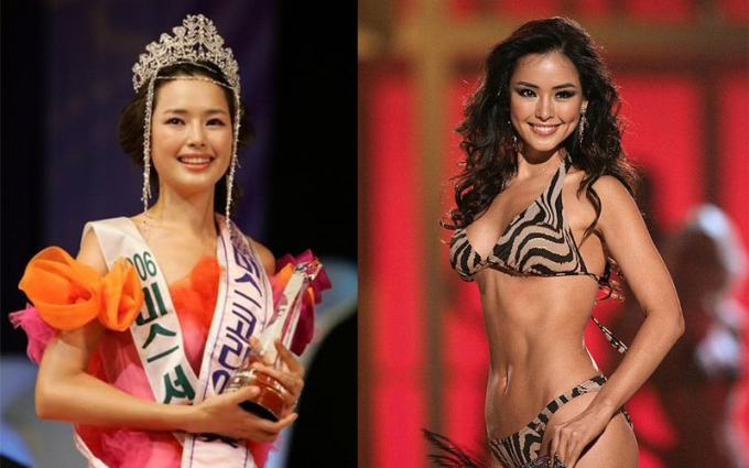 Lee Honey đăng quang Hoa hậu Hàn Quốc năm 2006 và trở thành Á hậu Miss Universe 2007