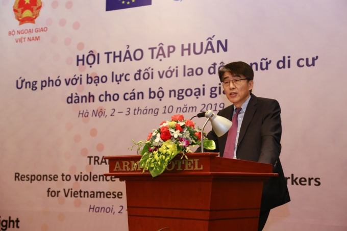 Ông Chang-Hee Lee, Giám đốc Văn phòng quốc gia của Tổ chức Lao động Quốc tế (ILO). Ảnh: Bộ Ngoại giao