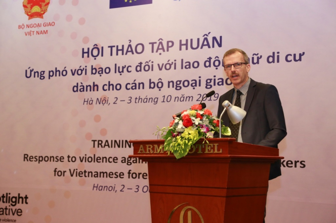 Ông Koen Duchateau, Trưởng ban Hợp tác phát triển, Phái đoàn Liên minh châu Âu tại Việt Nam. Ảnh: Bộ Ngoại giao