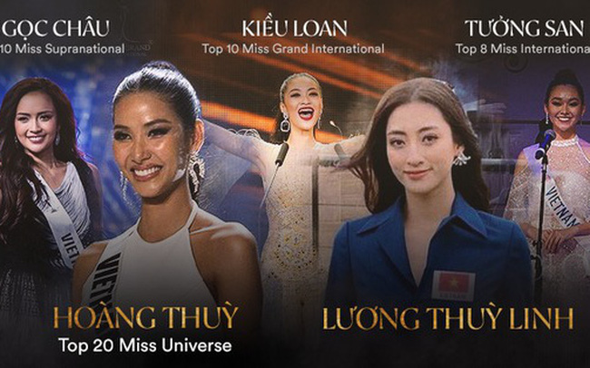 Các người đẹp Việt đạt thành tích tại nhiều cuộc thi sắc đẹp quốc tế.