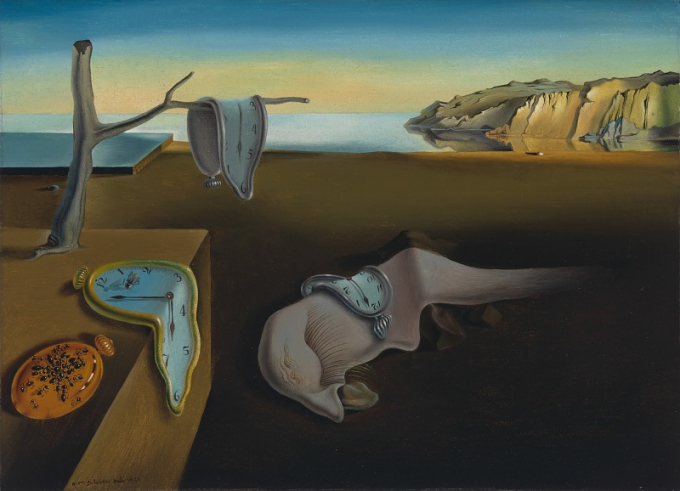 Bức tranh The Persistence of Memory của tác giả Salvador Dalí